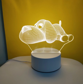 Luminária Abajur LED 3D Decoração Criativa