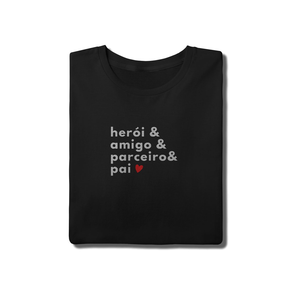 Camiseta &Pai Preta