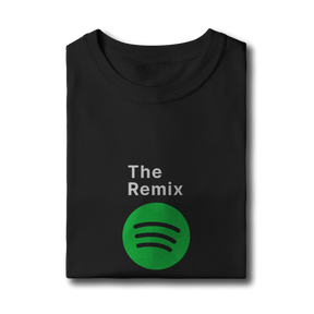 Camiseta infantil The Remix Preta