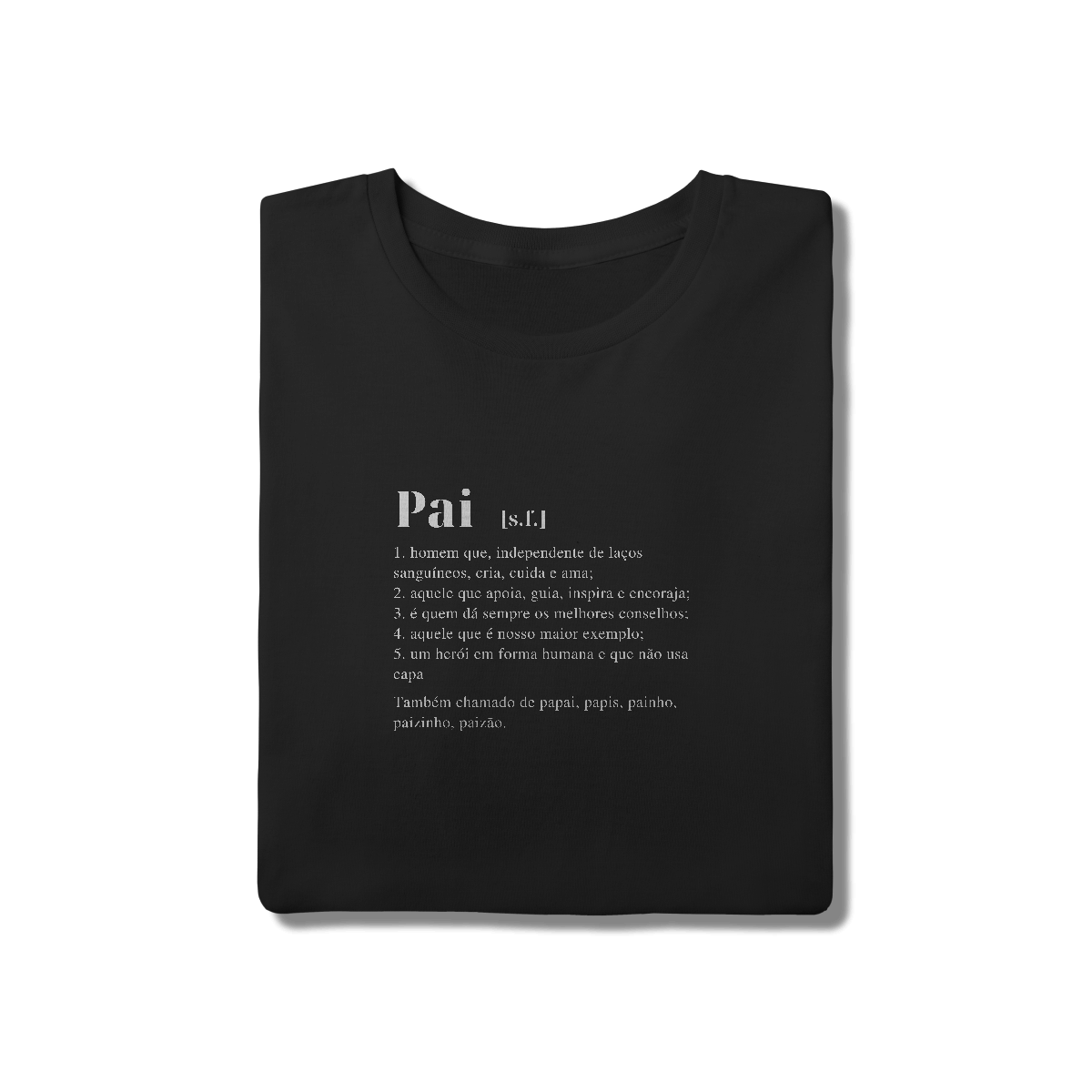 Camiseta significado pai preta