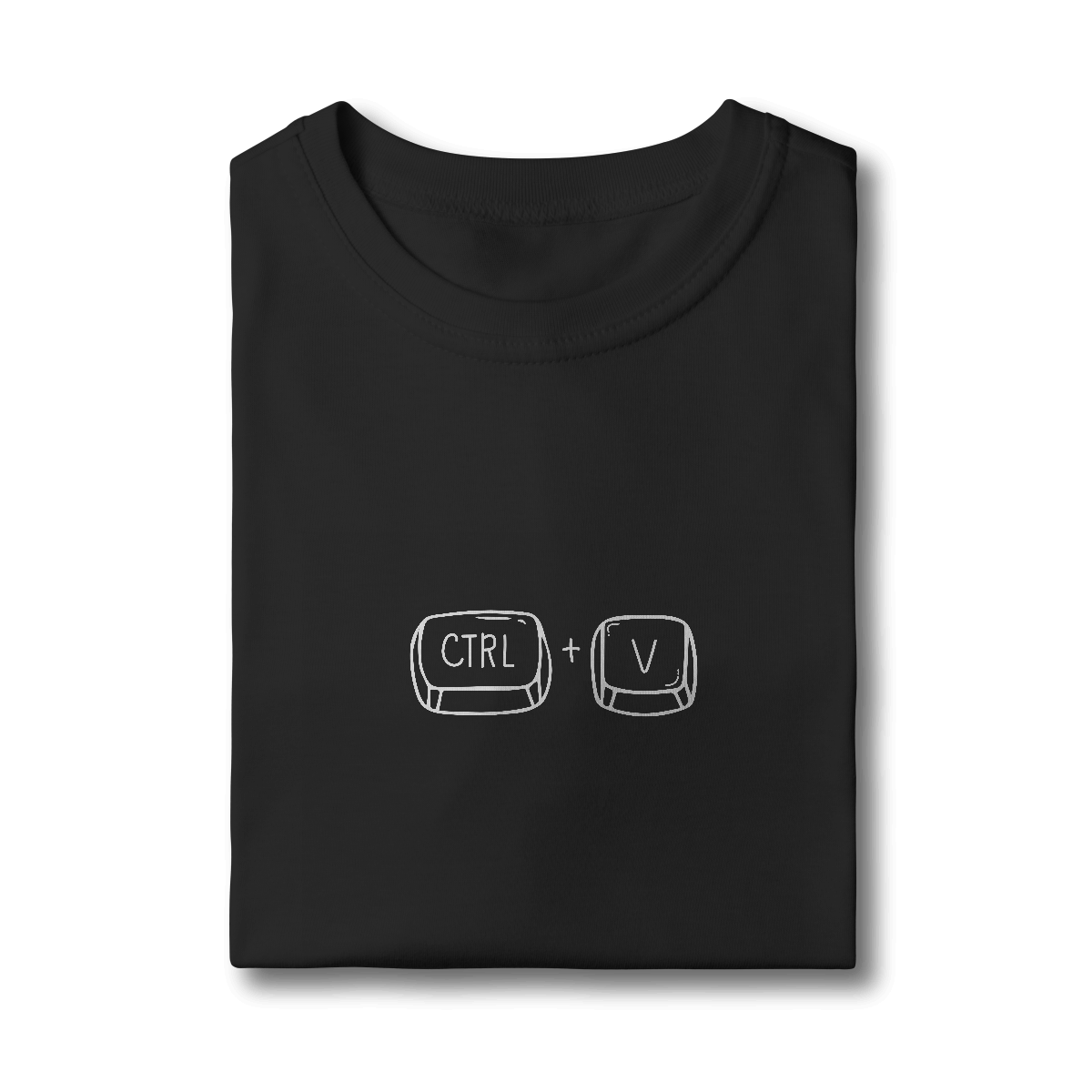 Camiseta infantil Ctrl V Preta