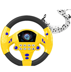 Volante Musical Interativo Com Ventosas, Luzes e Sons, Gira 360°